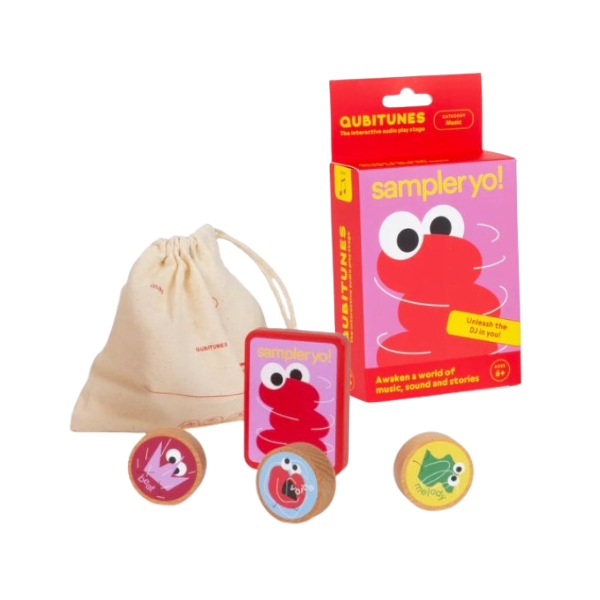Qubitunes Sampler Yo Qubitunes Sampler Yo – juego musical sin pantallas para niños.