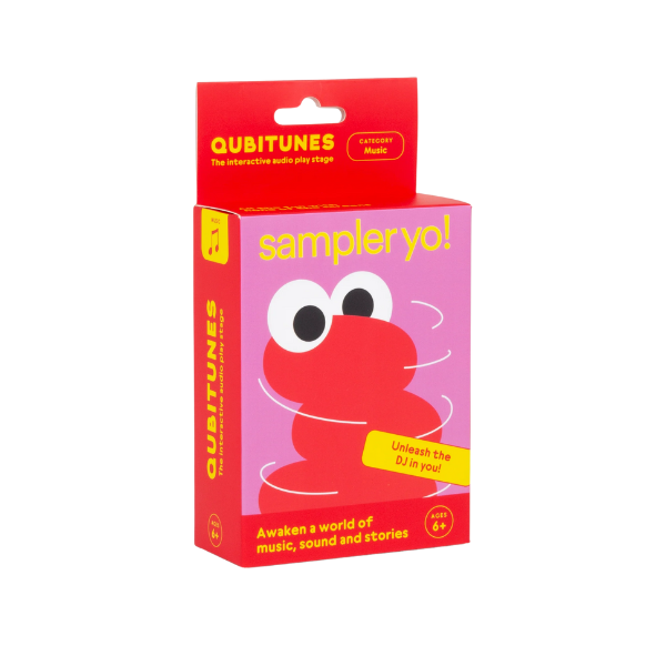 Qubitunes Sampler Yo Contenido completo del set Qubitunes Sampler Yo con bolsa de algodón.