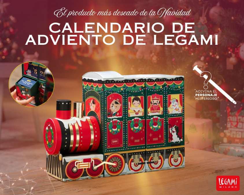 Calendario de Adviento Legami 2025 Dream Express: 24 días de magia y papelería