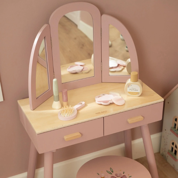 Mueble Tocador de Madera FSC de Little Dutch - Librería Campoamor Espejo de tres paneles del tocador Little Dutch