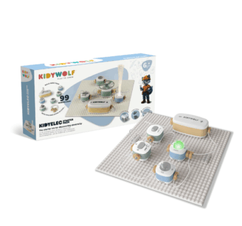 Mi primer Kit Eléctrico Kidyelec Starter con bloques electrónicos