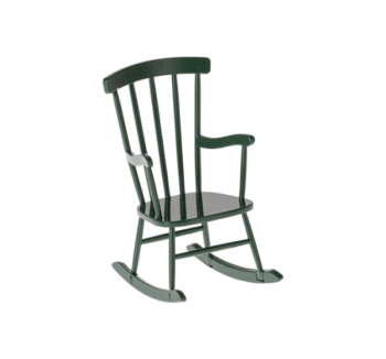 Mecedor Ratón Verde Oscuro Maileg de metal vintage