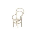 Silla Vintage Ratón Blanco Roto Maileg en metal blanco roto