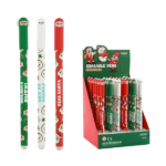 Bolígrafo borrable navideño iTotal con tinta azul en tres modelo