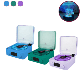 Producto: Altavoz Sensorial Magic Wave Little L con diseño retro tipo tocadiscos