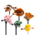 Peluche decorativo para el manillar del patinete con cabeza de animal