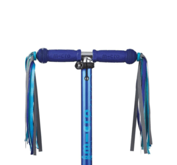 Flecos para manillar de patinete azules reflectantes