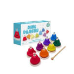 DingdangBú Push 8 Tonos campanas musicales infantiles de colores