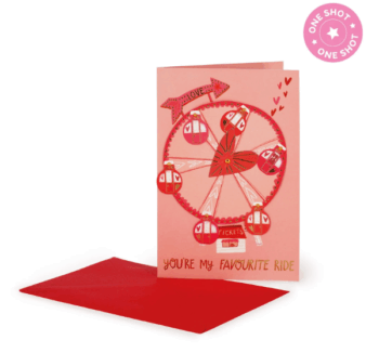 Tarjeta de Felicitación con Aplicación San Valentín 2026 de Legami