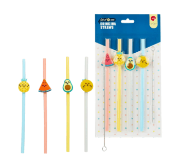 Pajitas Reutilizables Balvi Mr Wonderful (Set de 4)