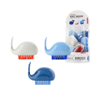 Cepillo de Uñas con Forma de Ballena azul claro