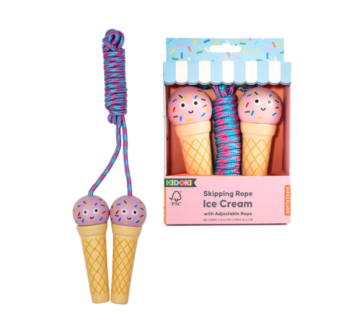 Cuerda de Saltar con Forma de Helado madera FSC