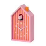 Reloj Despertador Cuco Naranja y Rosa frontal