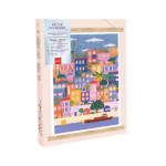 Kit de Pintura con Diamantes Casa de Colores vista frontal del lienzo