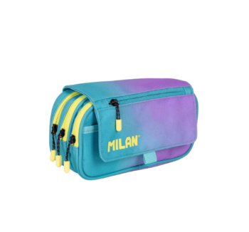 Estuche Portatodo 4 Cremalleras con Solapa Sunset Milan