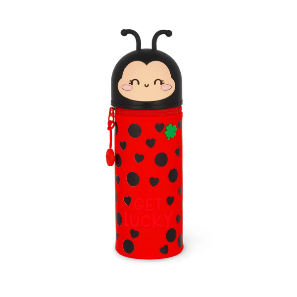 Estuche 2 en 1 de Silicona Ladybug (Mariquita) de Legami - Librería Campoamor Estuche 2 en 1 de Silicona Ladybug (Mariquita) de Legami