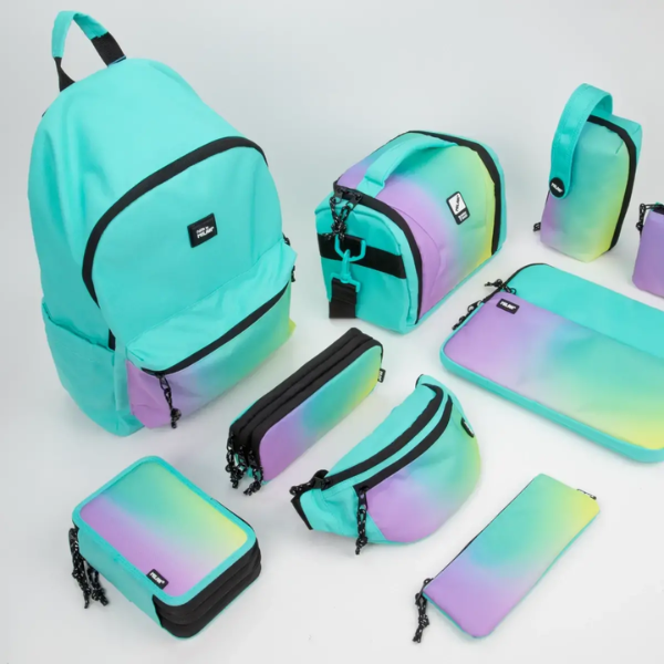 Estuche Mini Sunset Verde Milan Diseño degradado inspirado en atardecer mediterráneo