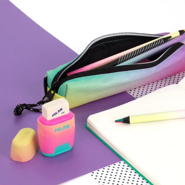 Estuche Mini Sunset Negro Milan Cremallera resistente estuche Sunset Negro Milan