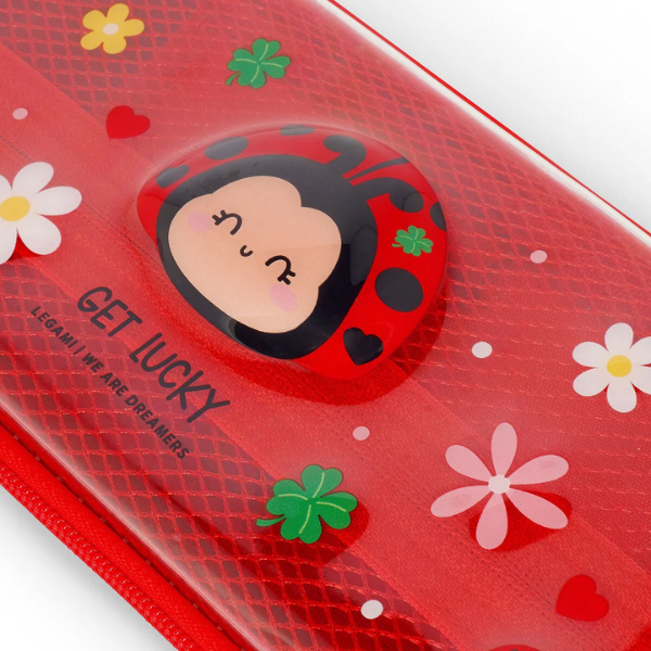 Estuche Wonderwow Ladybug (Mariquita) Legami Estuche con compartimento de malla Legami Ladybug