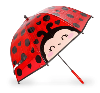 Paraguas Infantil Ladybug (Mariquita) Legami abierto