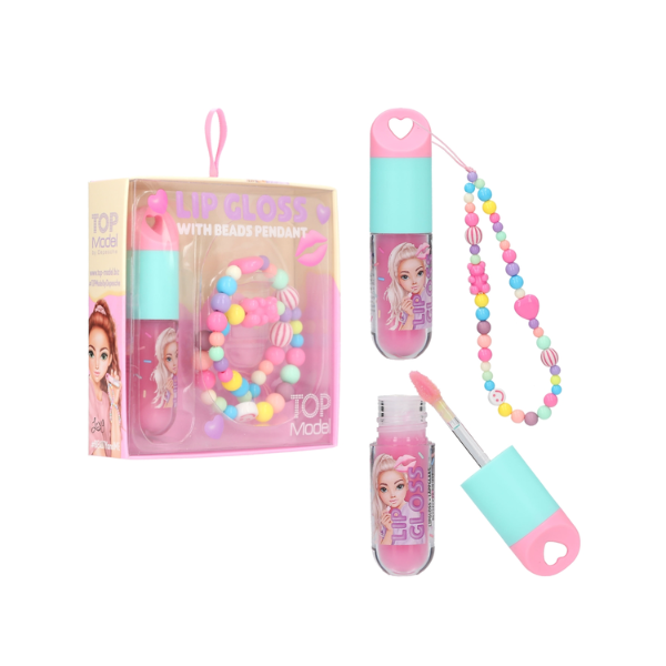 Brillo de Labios con Colgante Candy Glam de TopModel - Librería Campoamor Brillo labios TopModel Candy Glam rosa arándanos