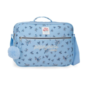 Cartera Extraescolar 38cm Olivia Azul Claro Pepe Jeans frontal