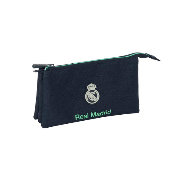 Estuche Triple Real Madrid Segunda Equipación 25/26 Estuche Triple Real Madrid Segunda Equipación 25/26 con tres compartimentos