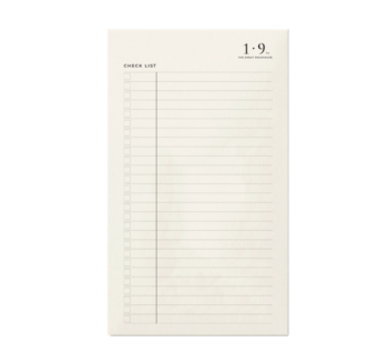 Tarjetas organizativas 1·9 TGM check list