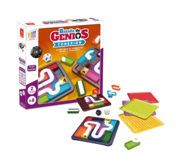 Batalla de Genios Conexión juego de mesa tablero con piezas de conexión