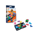 IQ Quub rompecabezas 2D y 3D con piezas formando cubo