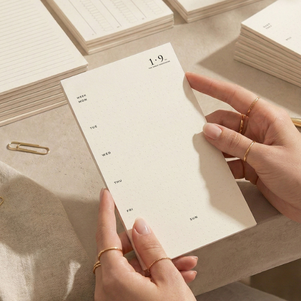 Set de 10 Tarjetas Organizativas Habit Tracker 1·9 TGM Tarjetas hábitos productividad 1·9