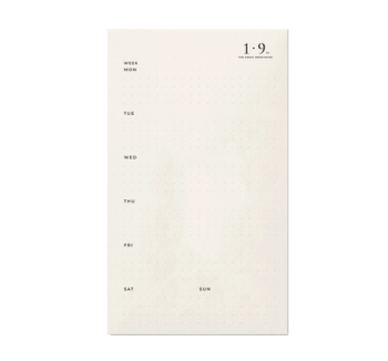 Tarjetas planificación semanal 1·9 TGM