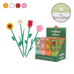 Marcapáginas de Flores Balvi con diseño floral