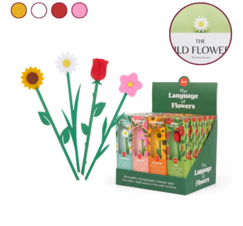 Marcapáginas de Flores Balvi con diseño floral