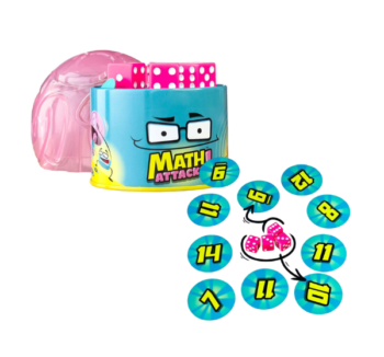 Math Attacks juego de mesa con cartas y dados