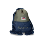 Mochila de Saco Arwyn Marino Pepe Jeans vista frontal