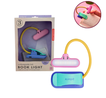 Luz de Lectura LED Recargable Kikkerland con clip