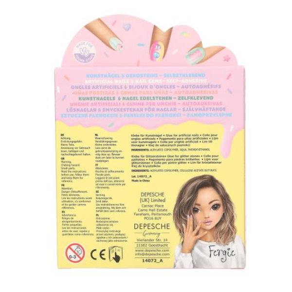Set de Uñas Postizas y Brillos Candy Glam de TopModel - Librería Campoamor Set belleza infantil TopModel uñas y brillos