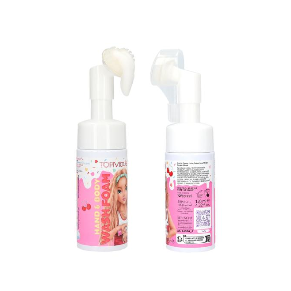 Espuma para Manos y Cuerpo Candy Glam de TopModel - Librería Campoamor Jabón infantil Candy Glam TopModel 120 ml