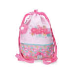 Bolsa de Saco con Cremallera Girl Zone Enso rosa con estampado floral