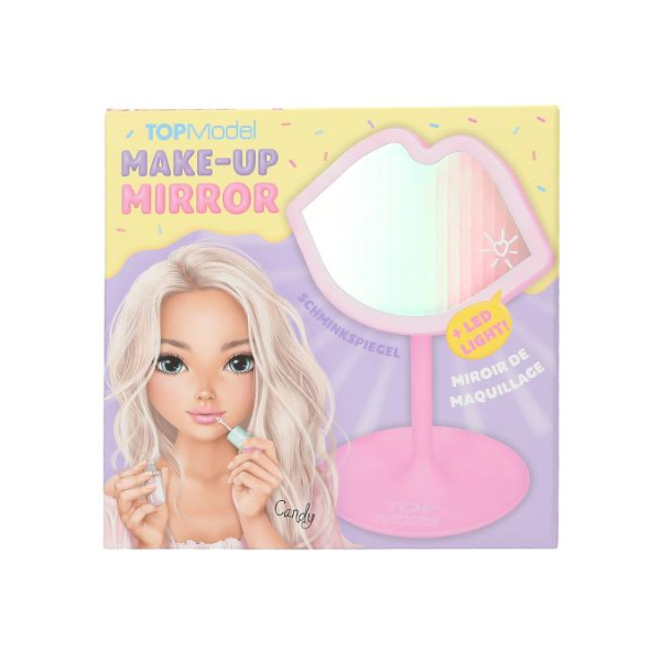Espejo de Maquillaje Candy Glam de TopModel - Librería Campoamor Espejo forma labios rosa TopModel