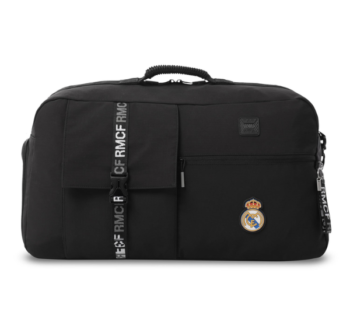 Bolsa de Viaje Real Madrid Totto vista frontal con escudo