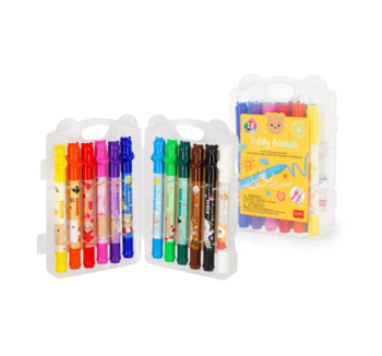 Set de 12 Ceras Giratorias Teddy Friends Legami