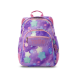 Mochila Escolar Infantil Estrellas Purpurina Totto vista frontal