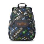Mochila Escolar Juvenil Arcade Totto diseño frontal