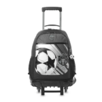 Mochila escolar con ruedas fútbol Totto diseño deportivo