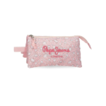 Estuche Triple Mia Rosa Claro Pepe Jeans frontal