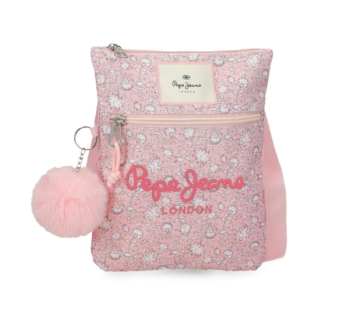 Mochila de Saco Mia Rosa Claro Pepe Jeans frontal