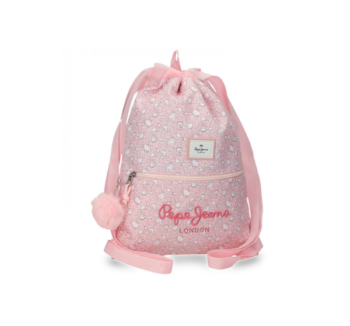 Mochila de Deporte Mia Rosa Claro Pepe Jeans frontal