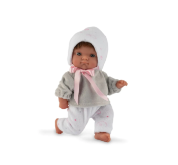 Nené Conjunto Gris y Blanco muñeco